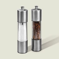 Cole & Mason Stainless Steel Salt & Pepper Mill Grinder Set