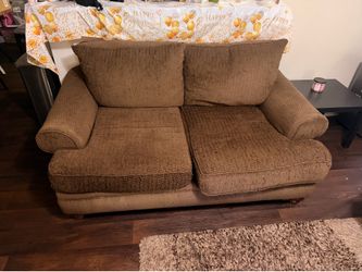 Big Brown Love Seat