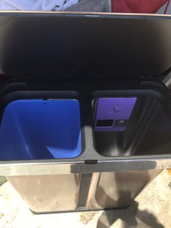 Simplehuman 58 liter dual compartment sensor trash can review