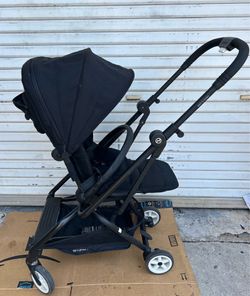 CYBEX Eezy S Twist +2 Stroller Beach Black With Bumper Bar in