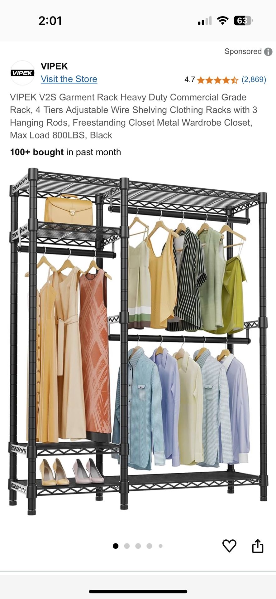 Garment Rack/Closet