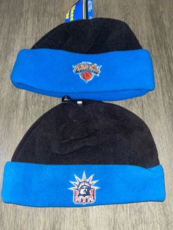 NY Knicks & NY Rangers Fleece Beanies Set of 2