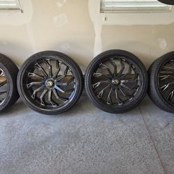 26in Rims and Tires