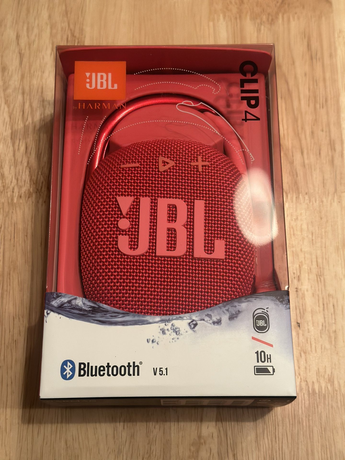 JBL Clip 4 Wireless Bluetooth Speaker Red