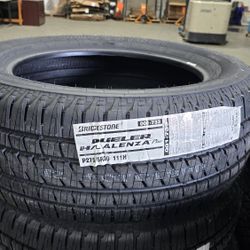 New Tires 275/55R20 Bridgestone Alenza Plus 111H 80K Mile Wty $156 Each