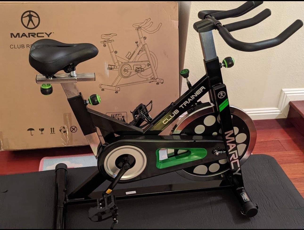 Marcy Club Revolution Bike Cycle Trainer for Cardio Exercise