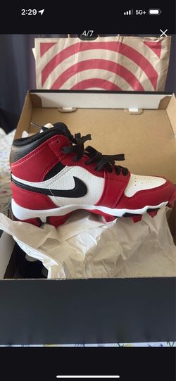 Jordan 1 mid youth cleats