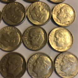 100 Silver Roosevelt Dime 1(contact info removed) 