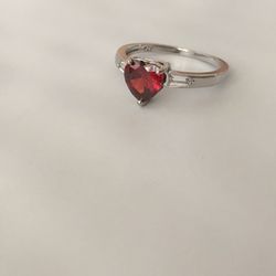 Heart Shaped Ring , Size 9