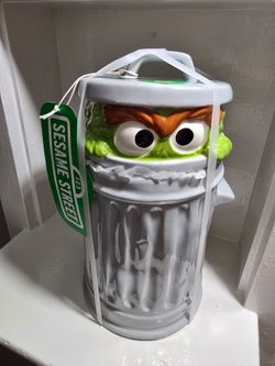 Brand New Oscar The Grouch 12" Ceramic Cookie Jar