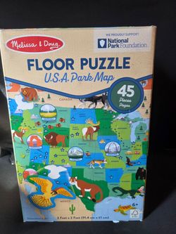 Melissa & Doug Floor Puzzle - USA Park Map