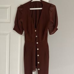 Aritzia Wilfred button-front dress 