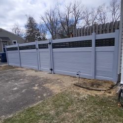 Top Black Vinyl Fence 