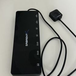 SABRENT KVM Switch, USB-C, 1 PC to 2-Displays with 60 Watt Power Delivery (USB-CKDH)