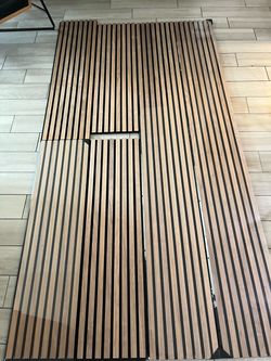 Natural Walnut Acoustic Slat Panels from Wood Veneer Hub