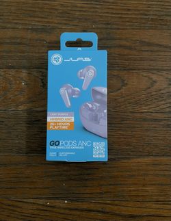 JLab Go Pods ANC True Wireless Earbuds - Lilac - New in Box
