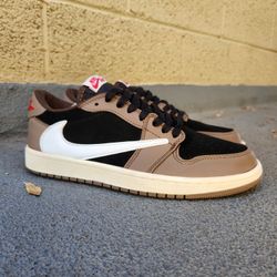 Nike Air Jordan Travis Scott SP Mocha Low Shoes Sneakers Sz 8.5 CQ4277-001