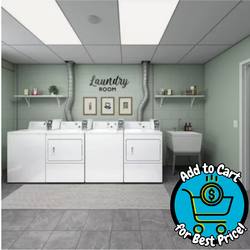 Whirlpool 7.4 cu. ft. 120-Volt White Commercial Gas Vented Dryer - Coin Slide *DEAL of the Day*