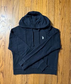 black U.S. Polo Assn. pullover hoodie size S