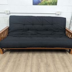 Free Delivery! Black Mission Style Futon Couch 