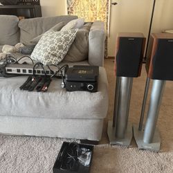 Musical Equipment/ Amplifier, Speakers, Blue Sound
