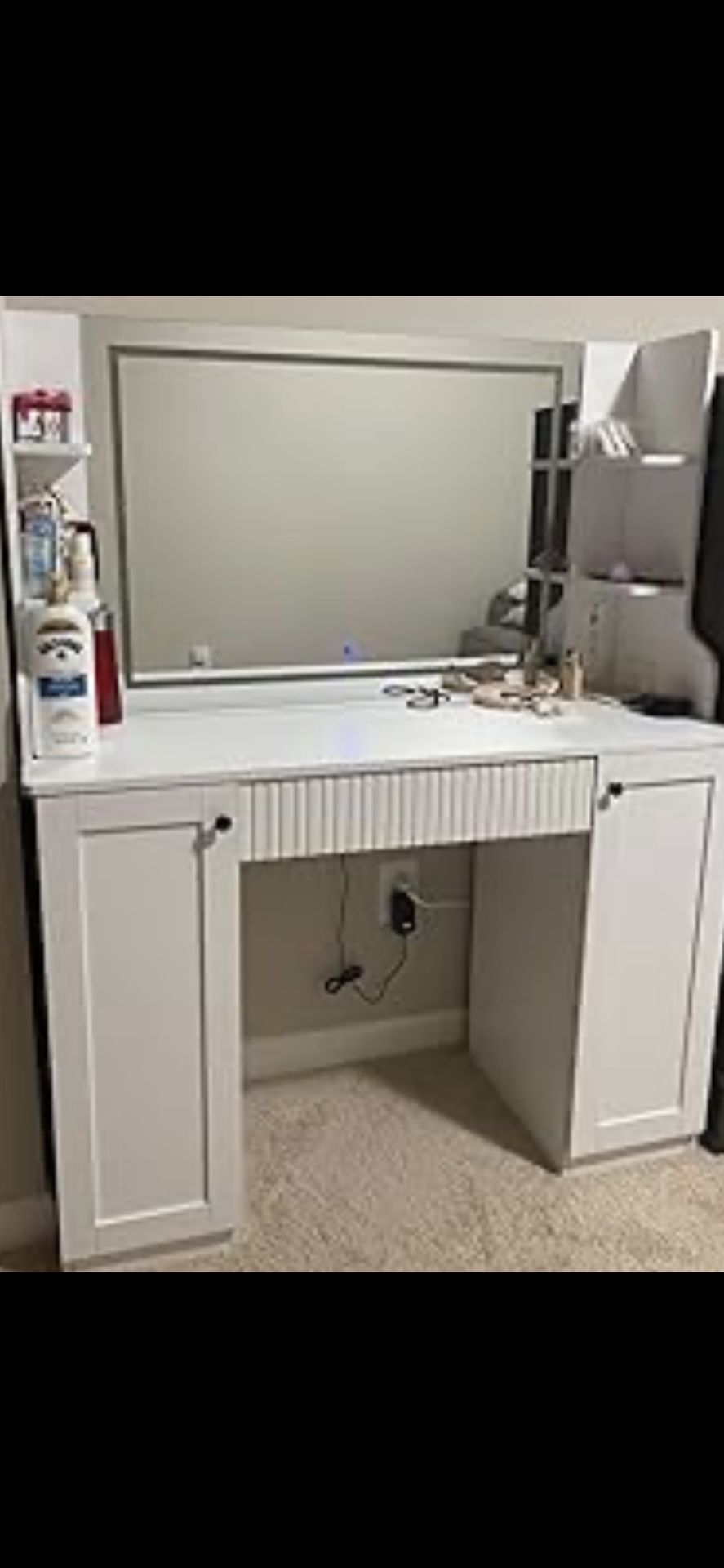 Brand New in Box Dripex Makeup Vanity Desk with Mirror and Lights Vanity Table with Power Outlet, Bedroom Dressing Table