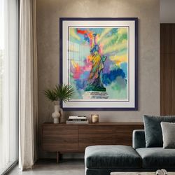Rare LeRoy Neiman Lady Liberty Artist Proof - Signed Serigraph!