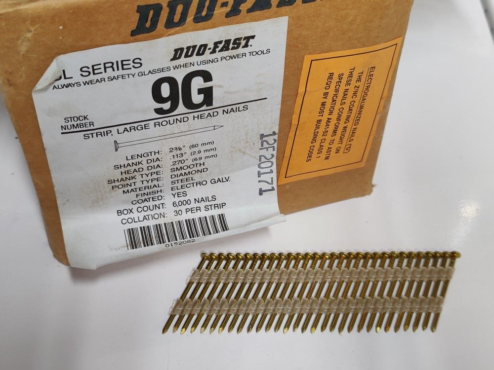 ~44lbs. Duo-Fast Strip Nails for Nailer Gun, 2-3/8" .113 Dia.