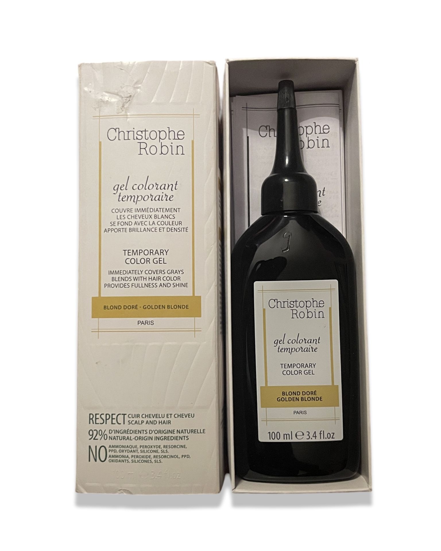 NWT Christophe Robin Temporary Hair Color Gel - Golden Blonde
