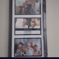 Black 3-Photo Frame 4x6
