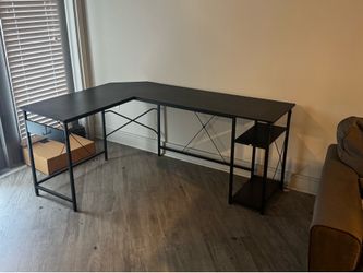 66”  L shaped computer desk