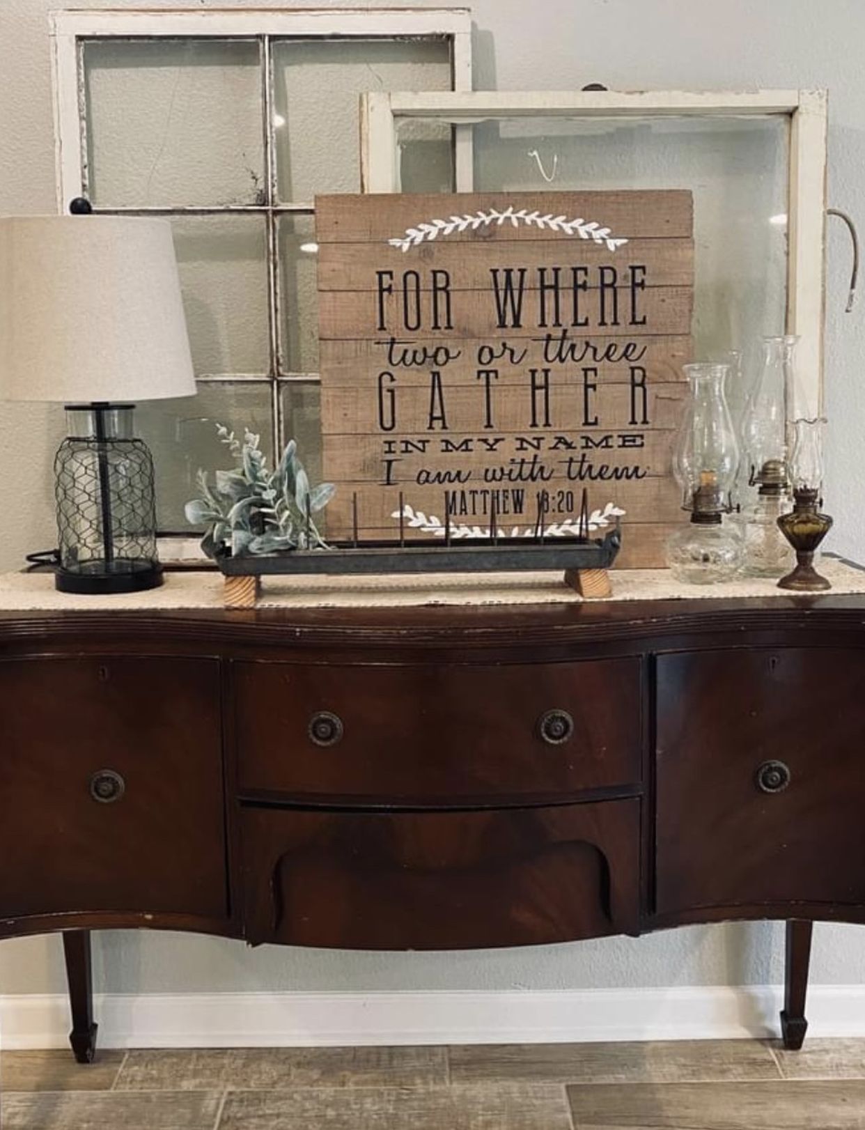 Antique Buffet Table