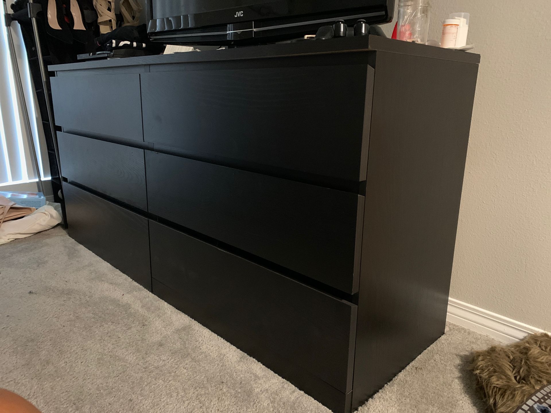 Black IKEA dresser