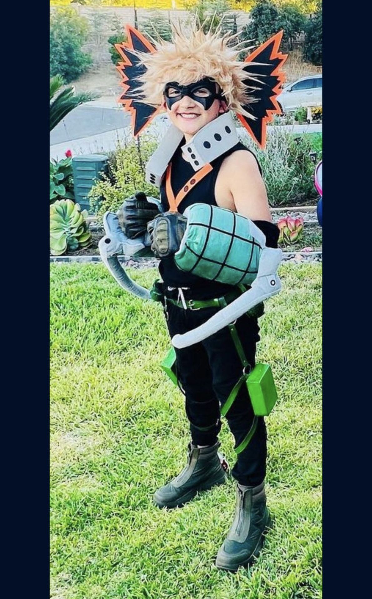 Halloween Hair Wig My Hero Academia Bakugo