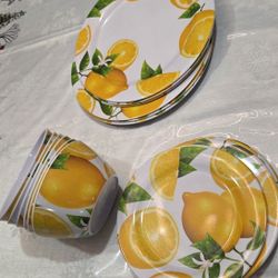 Lemons Plates  & Bowls