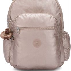 Rose gold cheap kipling backpack