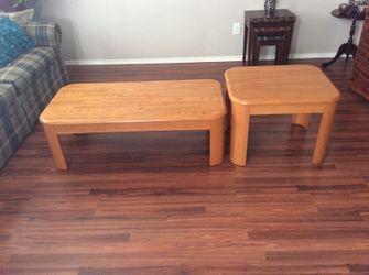 Wood end tables