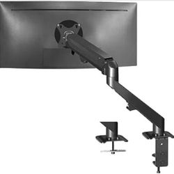 VIVO Heavy Duty Single Monitor Tension Arm for up to 27 inch Screens, Holds 14.3 lbs, Premium Desk Mount Stand, Black, STAND-V101O