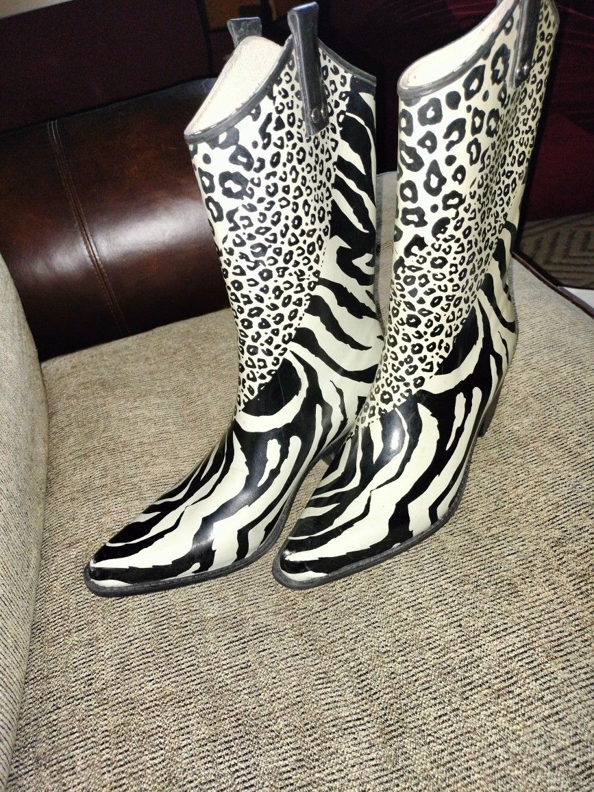 Rubber Cowboy Rain Boots