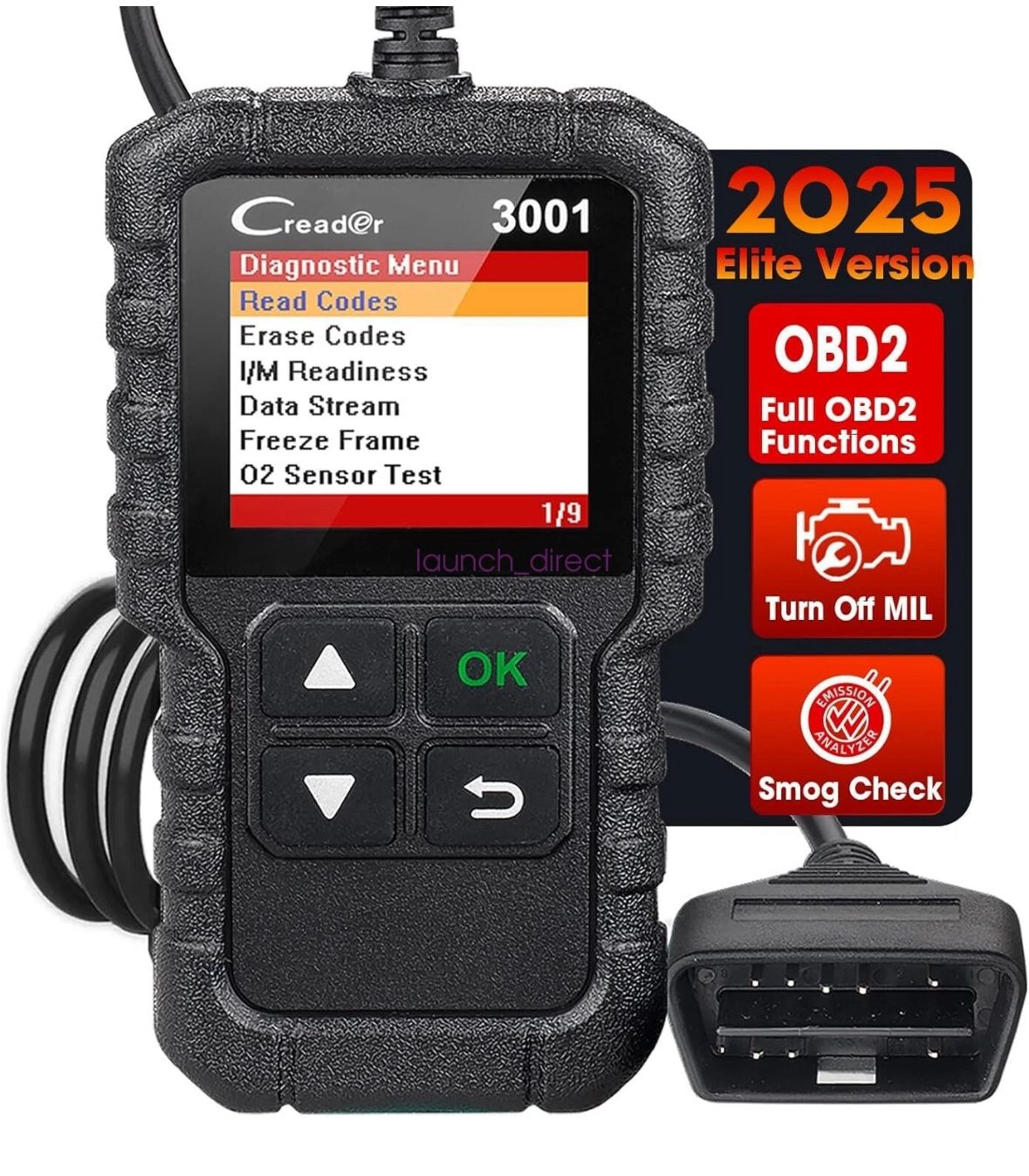 LAUNCH CR3001 Automotive OBD2 Scanners Code Readers Check Engine Diagnostic Tool