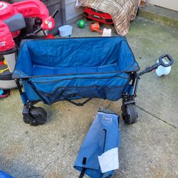 Timber Ridge 36" Extended Collapsible Wagon,Blue
