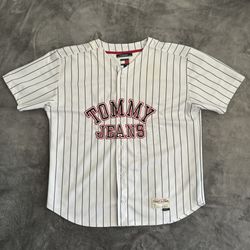 Vintage Tommy Hilfiger Baseball Jersey Size Large