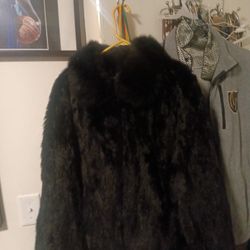 Black Fox Lambskin Reversible You Can Wear It On Both Sides