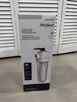 Whirlpool WHKF-DWHV Whole House Water Filtration System 10 X 2.5 Inch 3/4 Inch Ports Clear Housing