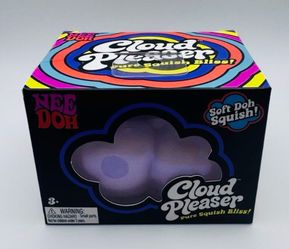 Nee Doh Cloud Pleaser Purple Pure Squish Bliss Squeeze Sensory Fidget Toy NEW