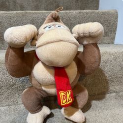 DK Donkey Kong 14” Plush officially licensed stuffed animal