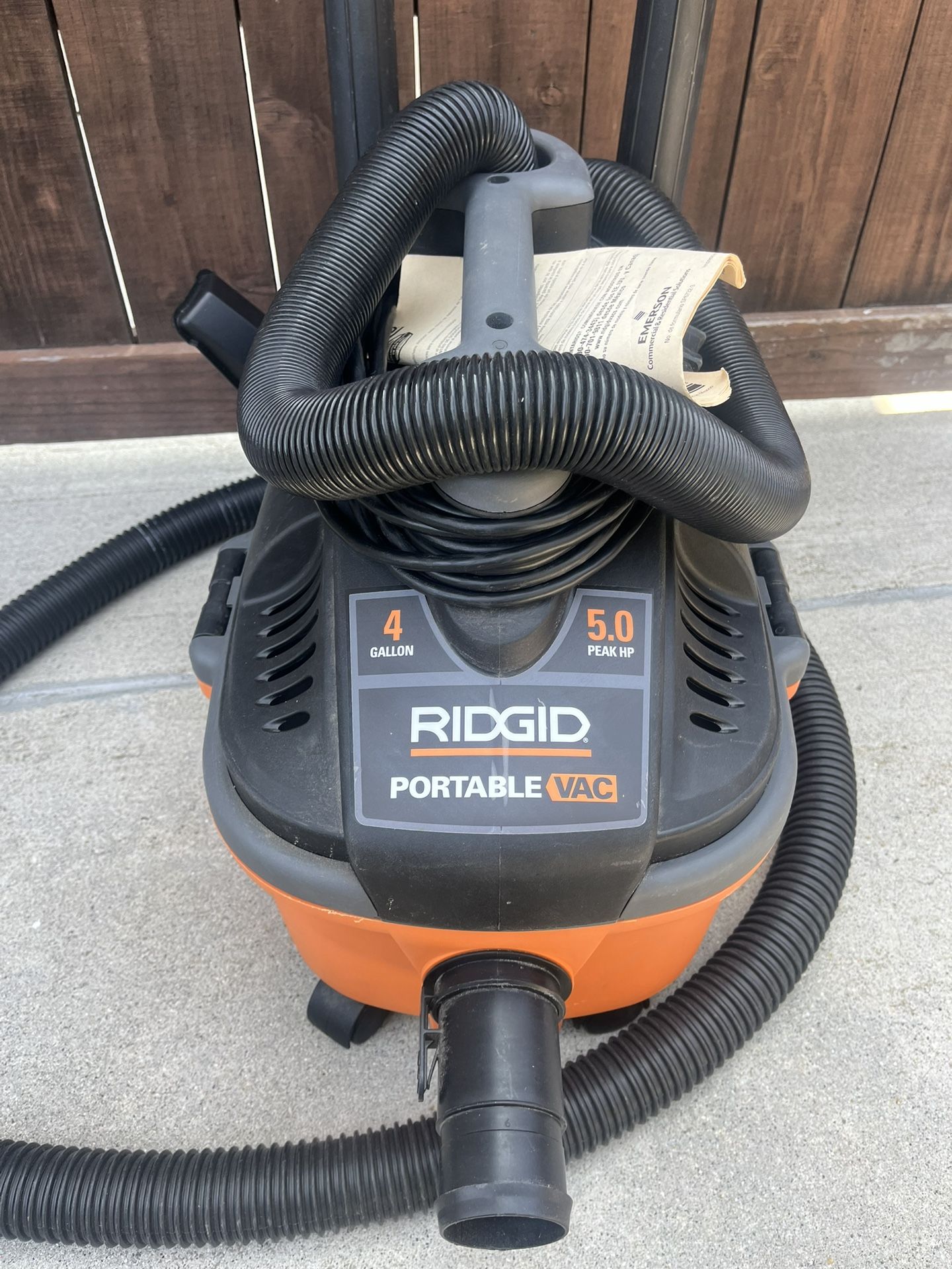 Ridgid Portable Shotvac Vacuum Great Conditions