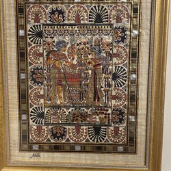 Painting on papyrus by Khed