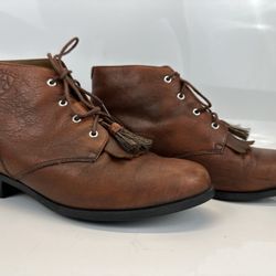 Ariat Kilte Western Tassel Ankle Boots ST 16029 Womens US 9 Leather Booties