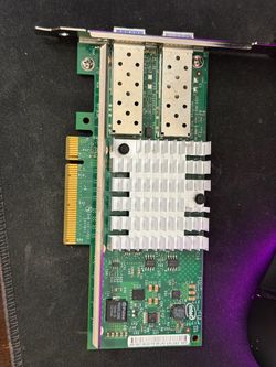 2 Dual SFP+ PCIe NIC’s and 4 SFP+ transceivers. 80 OBO